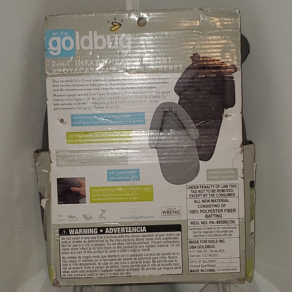 Goldbug Infant Head Support - Picture 2 of 2